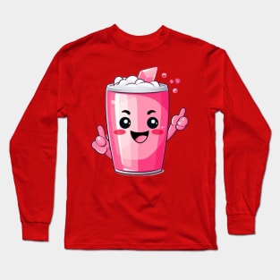 Soft drink cute T-Shirt cute giril Long Sleeve T-Shirt